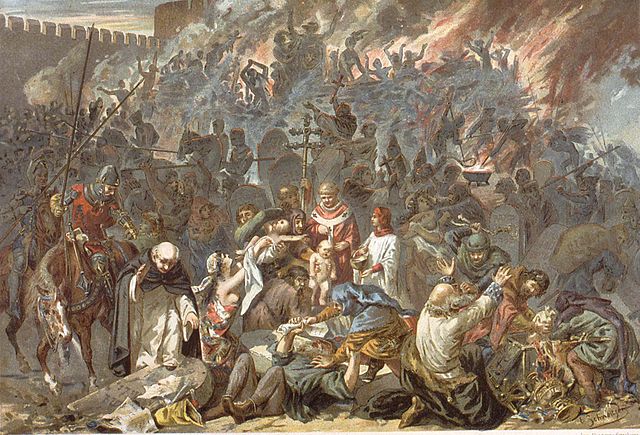 Illustration of the Strasbourg pogrom of 1349, by Émile Schweitzer