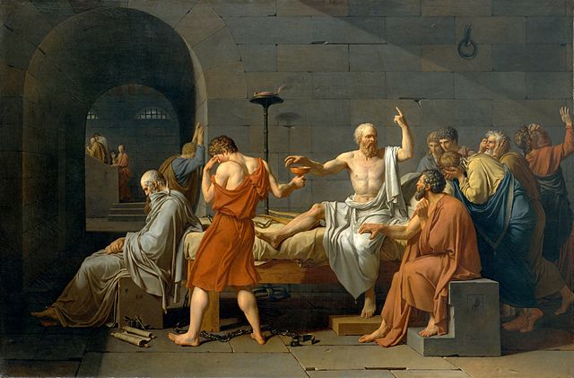 ז'אק לואי דוד, מותו של סוקרטס, שמן על בד, 1787