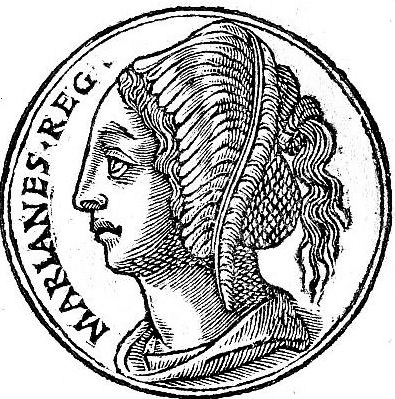 מטבע שעליו דמותה של מרים החשמונאית, 1553