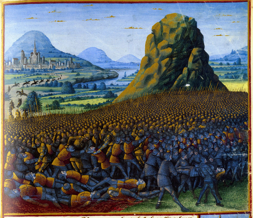 קרב רמלה השני, איור מהמאה ה-15