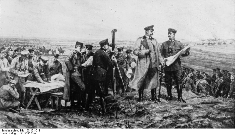 מטה הפיקוד הגרמני בקרב טננברג, מהקרבות הראשונים בין הרוסים והגרמנים במלחמת העולם הראשונה. הקרב היה אחד הנצחונות הגדולים של צבא גרמניה במלחמה כולה