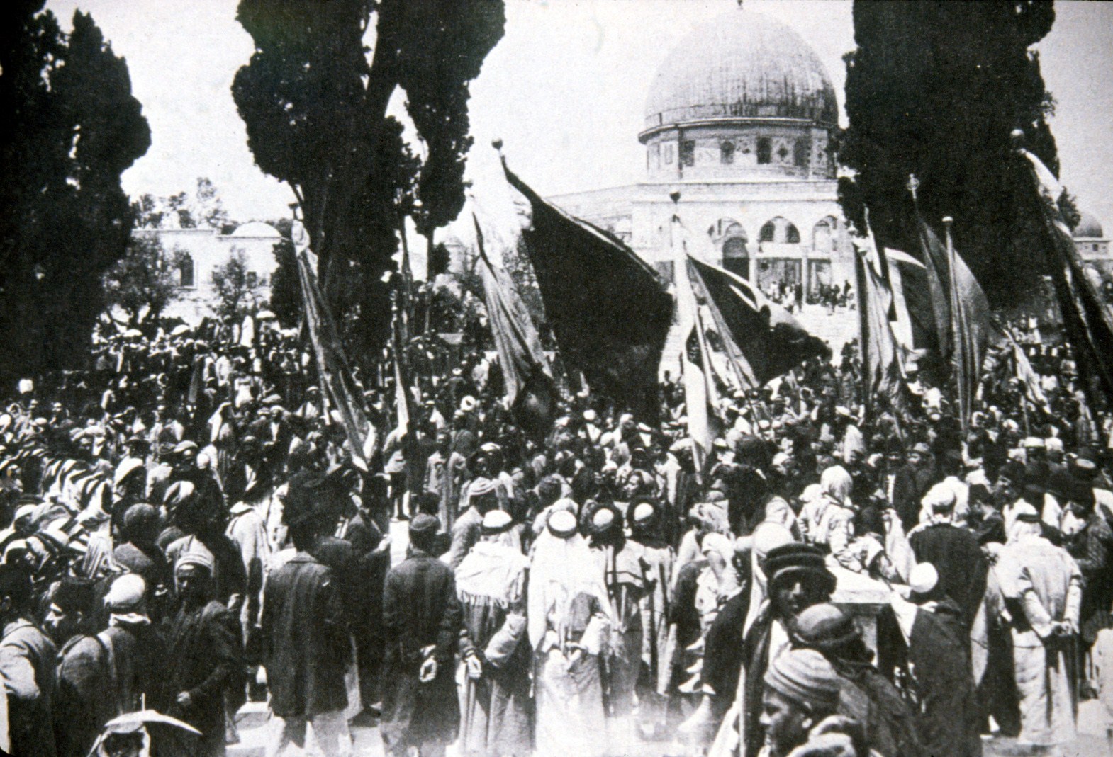 The Temple Mount on August 23 1929, as rioting began