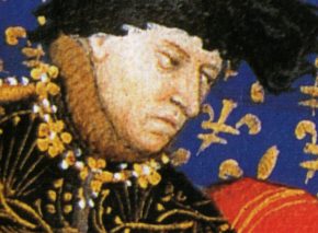 שארל השישי. פרט מתוך תמונה המיוחסת למאזארין, 1411 - 1413
