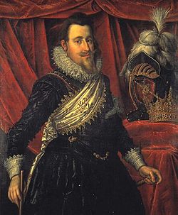 Portrait of Christian IV of Denmark from 1612