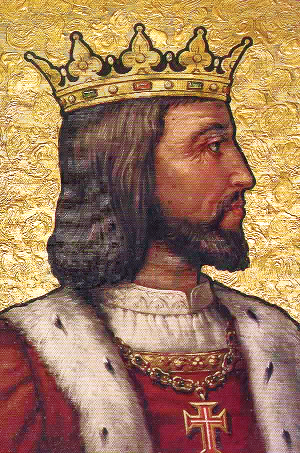 19th-century depiction of King Manuel I of Portugal, on the ceiling of the Kings' Room, Quinta da Regaleira, Sintra, Portugal