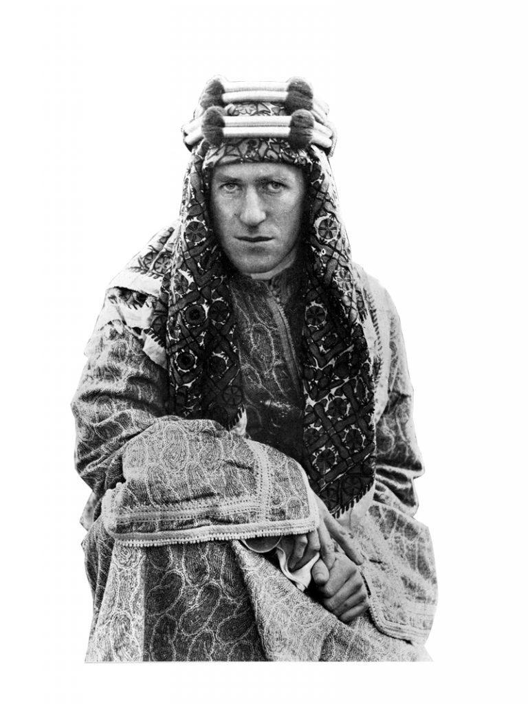 Going native. British liaison officer T. E. Lawrence helped Arab rebels in Transjordan systematically sabotage the Hejaz railway linking Egypt with the rest of the Ottoman Empire, thus diverting Turkish resources from the main war effort against the Allies