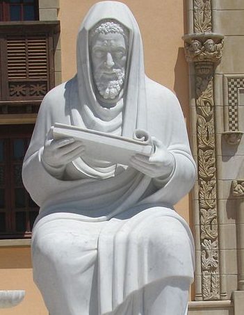 Sculpture of Rabbi Yehuda Halevi from the Rally Museum, Caesarea