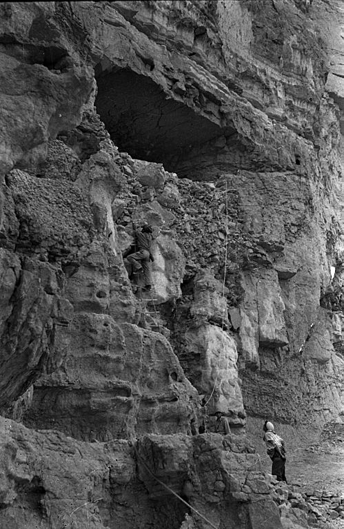 Entrance to the Cave of Letters, circa 1950