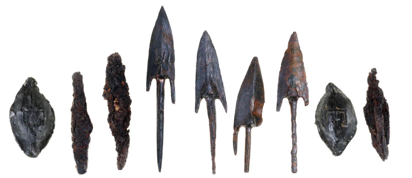 These Seleucid arrowheads and slingshot discovered within bow-shot of the fortress were pointing in the direction of approaching foes