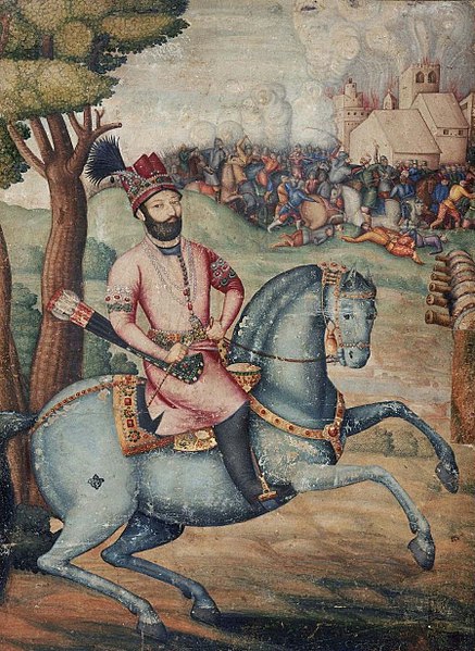 Nadir Shah at the sack of Delhi, possibly by Muhammad Ali ibn Abd al-Bayg ign Ali Quli Jabbadar, Museum of Fine Arts, Boston