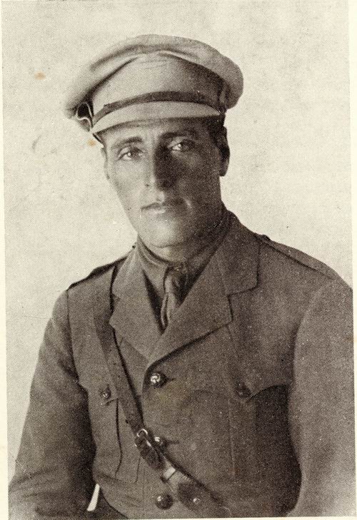 Joseph Trumpeldor in British army uniform without insignia