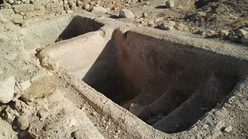A ritual bath, evidence of Archelais' Jewish residents