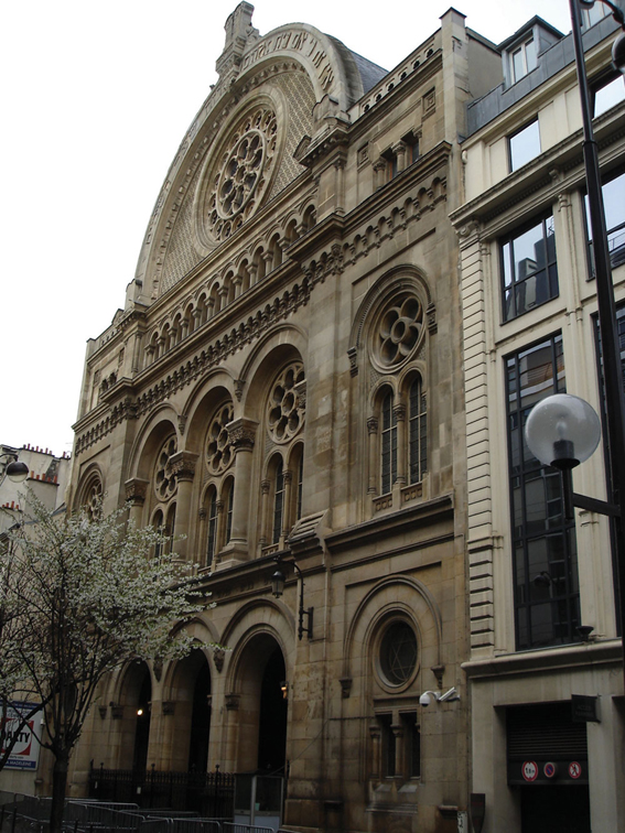 The synagogue in Paris’ Rue de la Victoire reminded Herzl of his Budapest childhood