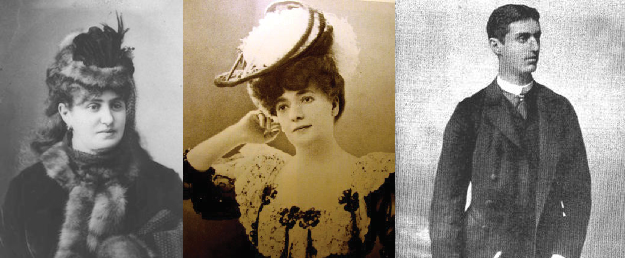 Left: Julie Naschauer Herzl, the wealthy young bride who couldn’t understand her husband, Jeanette Herzl (née Diamant), the Zionist visionary’s mother, to whom – like his hero Jacob Samuel – he was devoted and young Herzl