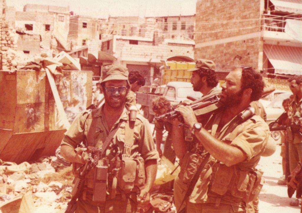 Enormous stores of weapons and ammunition were found in many of the houses searched by the IDF. Combat soldiers from Danny Brenner’s battalion with Kalashnikov rifles confiscated from a home in Sidon