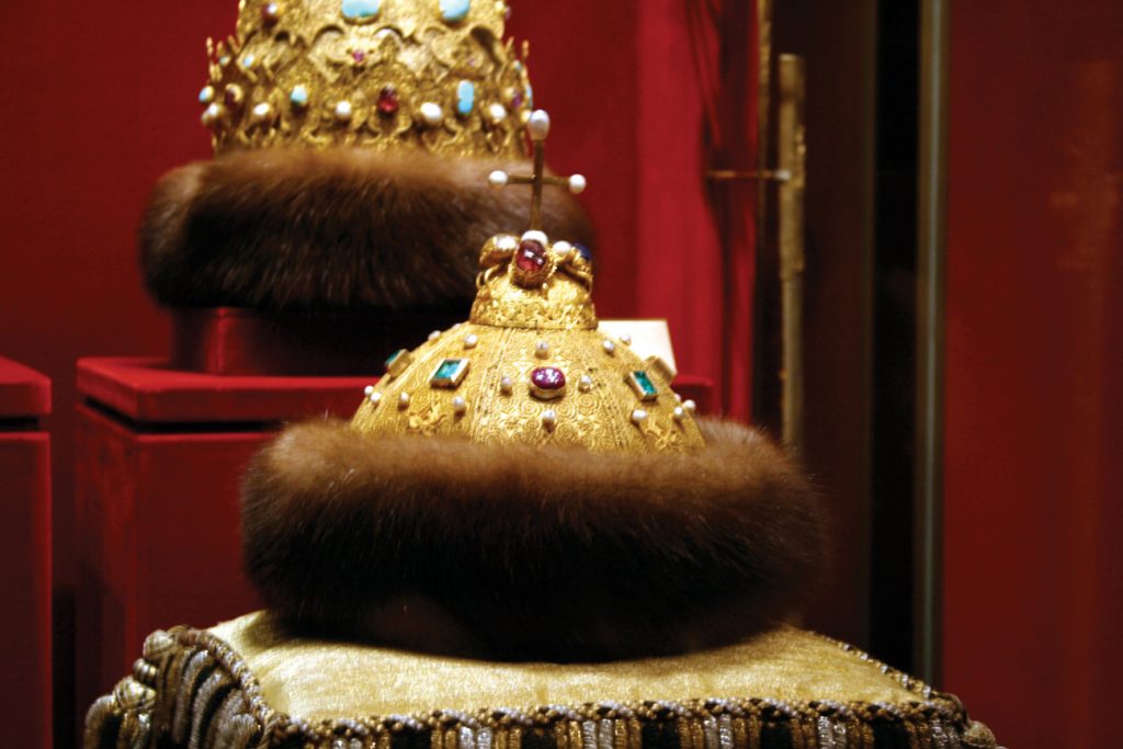 Regal Shreimel Monomakh's Cap crowned Russian Imperial royals from as early as 700 Photo: Ramon