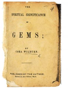 שער ספרה של וילברן על סגולתן של אבני החן, ובו שירים לכל חודש העוסקים באבנים ובתכונותיהן הרוחניות והרפואיות. מסצ'וסטס, 1868