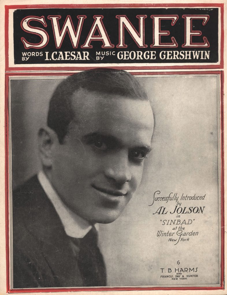 Music to play, not to listen to. Before the gramophone became widespread, new songs were printed as sheet music and sold like any other publication. Gershwin’s hit “Swanee”