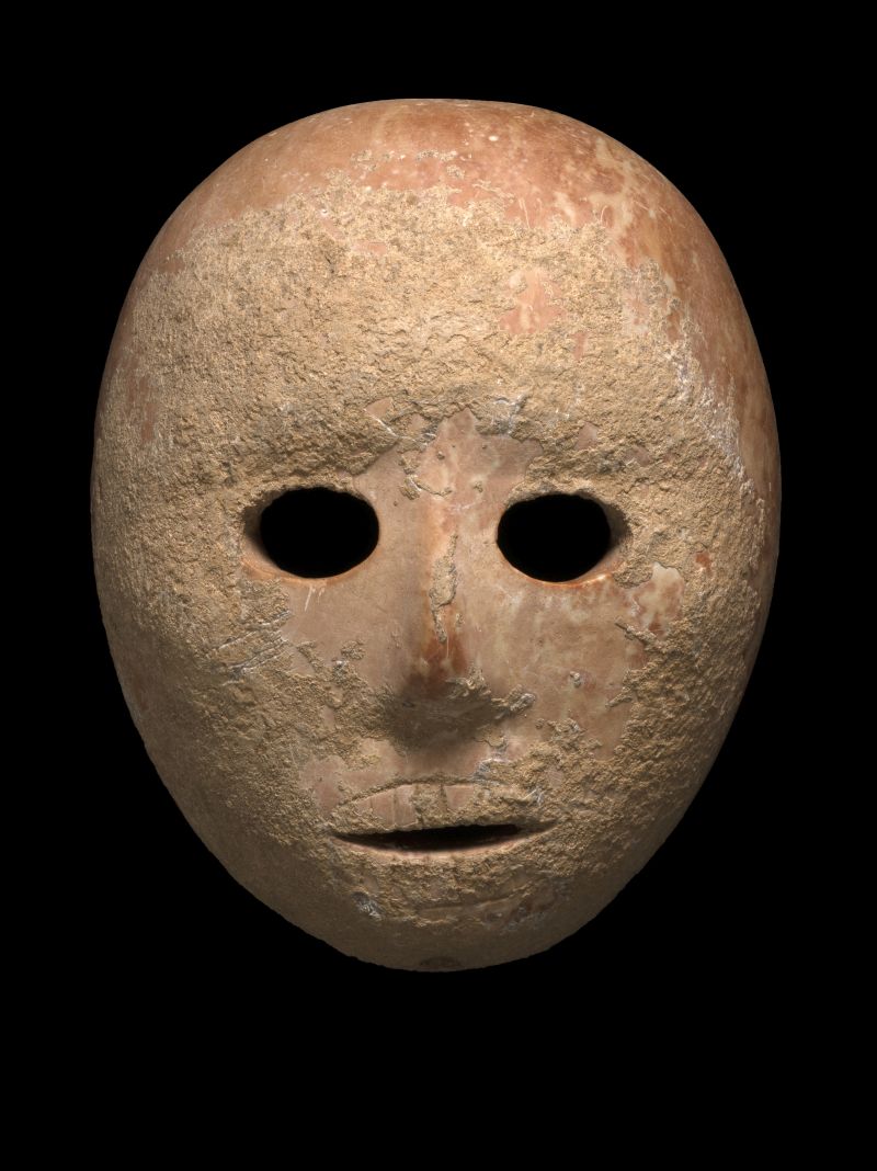 9000 year old prehistoric stone mask from Har Hebron