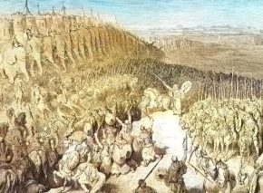 Judah the Maccabee facing the corps of Nicanor
