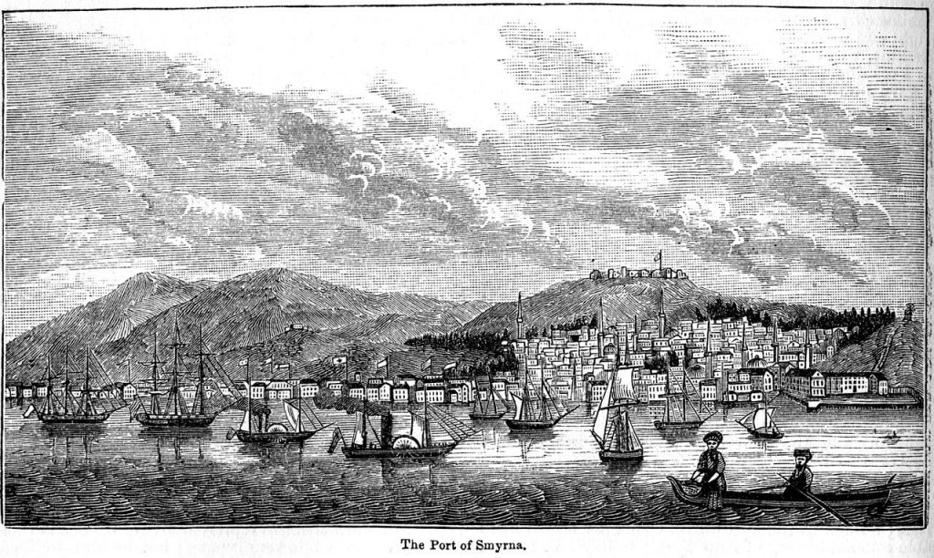 The port of Smyrna from an18th-century encyclopedia