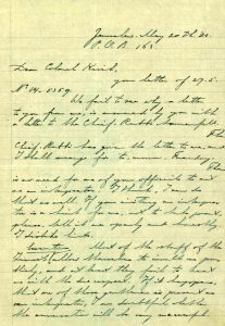 מכתב לקולונל קיש, 1923