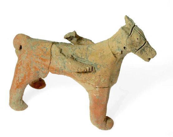 Clay horse figurine from Motza