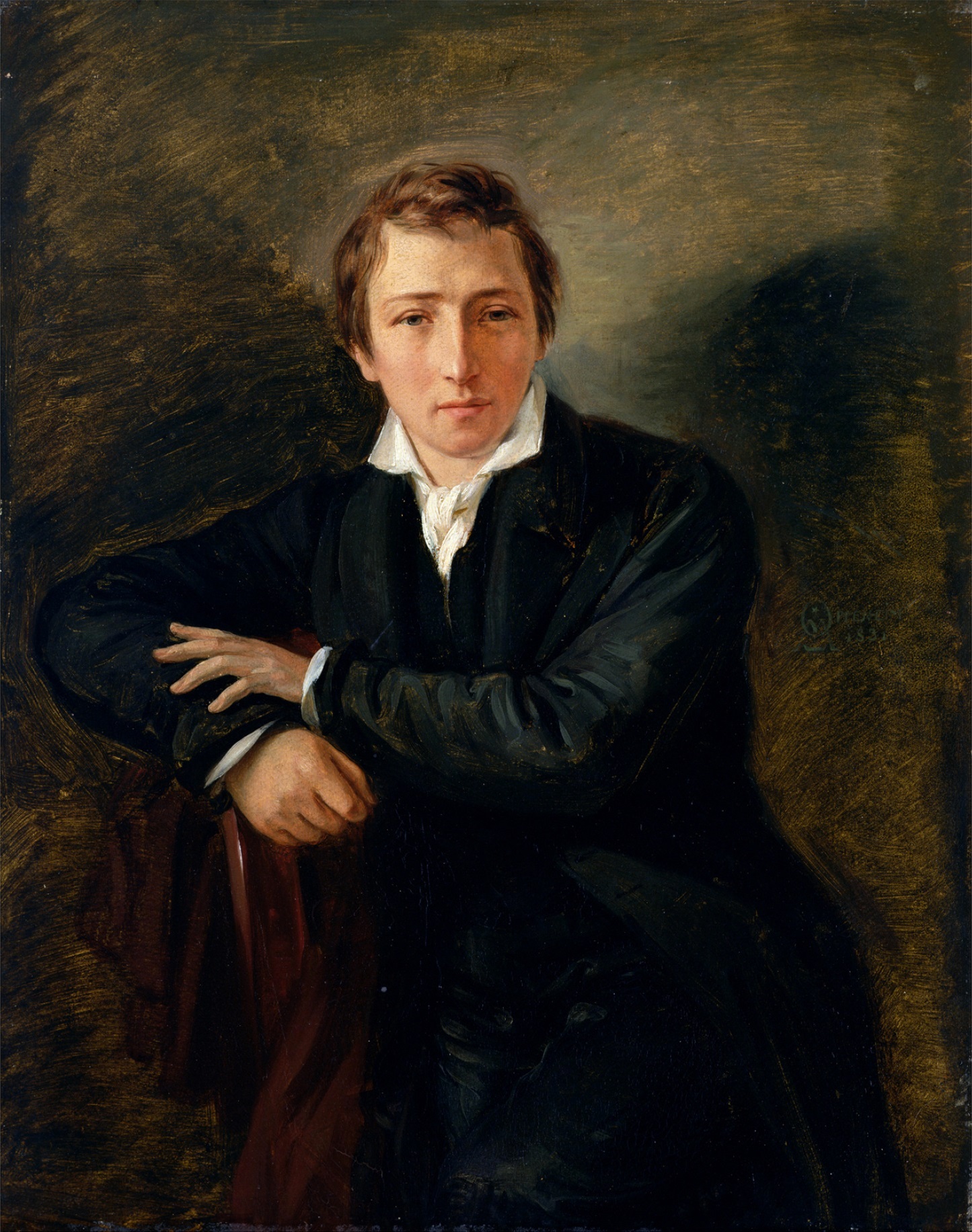 The poet Heinrich Heine Oppenheim's portrait by Moritz Daniel Oppenheim, 1831 | Hamburg Museum of Art