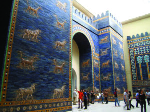Many laments describe patron goddesses of cities as cows lowing in sorrow as catastrophe engulfs their homes. Animal figures on Babylon’s Ishtar Gate, built by Nebuchadnezzar | Photo: Rictor Norton