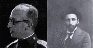 His brother’s keeper. Though a respected Czech author and assimilated Jew, František Langer saved his brother’s Hasidic work for posterity and rescued him more than once. The elder Langer brother, circa 1928, and Jiří in his Hasidic period | Courtesy of the Schwadron Portrait Collection, National Library of Israel