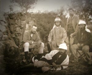 Contrary to the Palestine Exploration Society’s conclusions, Warren’s Shaft wasn’t part of an artificial water system, but merely a natural phenomenon. Members of the Society’s late-19th-century delegation. Charles Warren is seated at left | Photo: PEF
