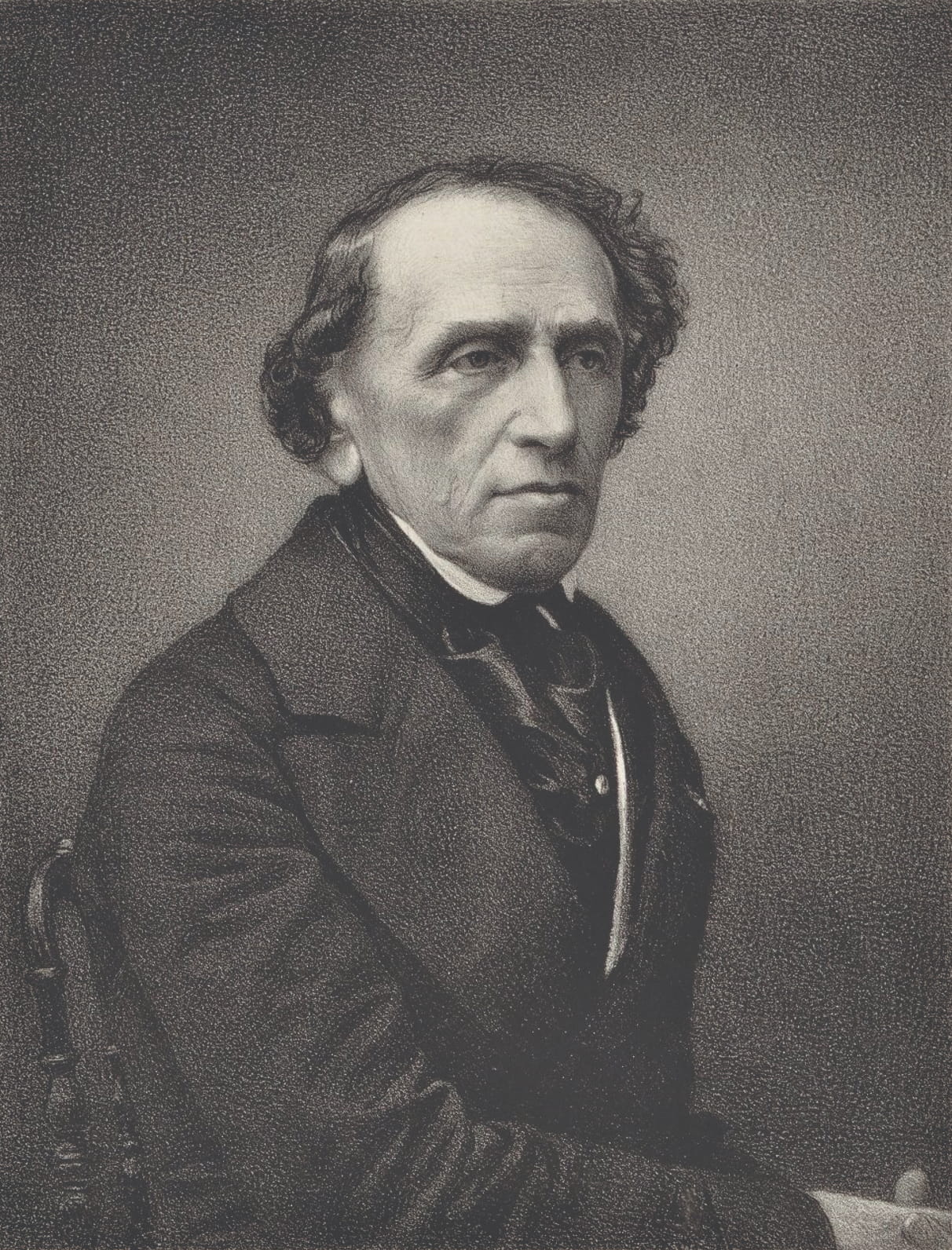 Early patron, later derided by Wagner as his enemy. Giacomo Meyerbeer, engraving from a photograph by Pierre Petit published after the composer’s death in 1864