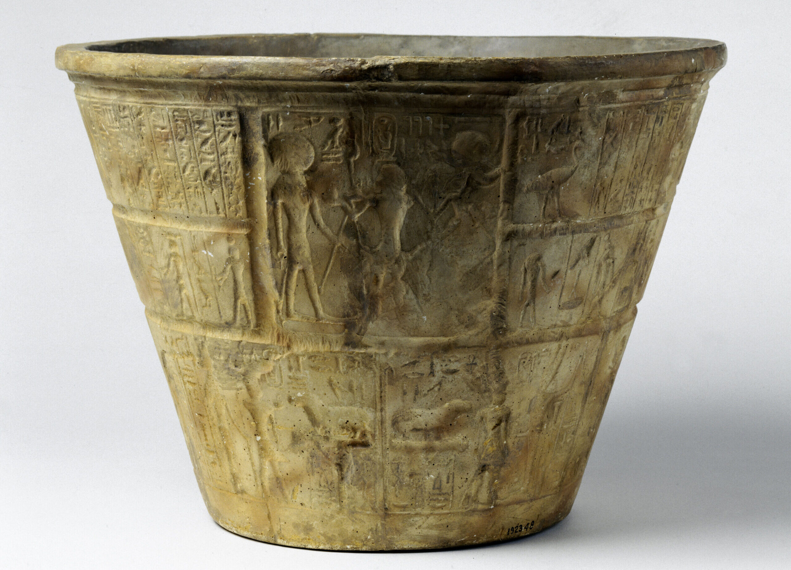 Alabaster water clock from Karnak, near the Egyptian city of Luxor, late 14th century BCE. Its dropping water level measured the passing hours as water dripped from a small hole near its base. The interior was marked with different scales for each month of the year, allowing for the changing seasonal hours | Photo: SSPL, Getty Images Israel