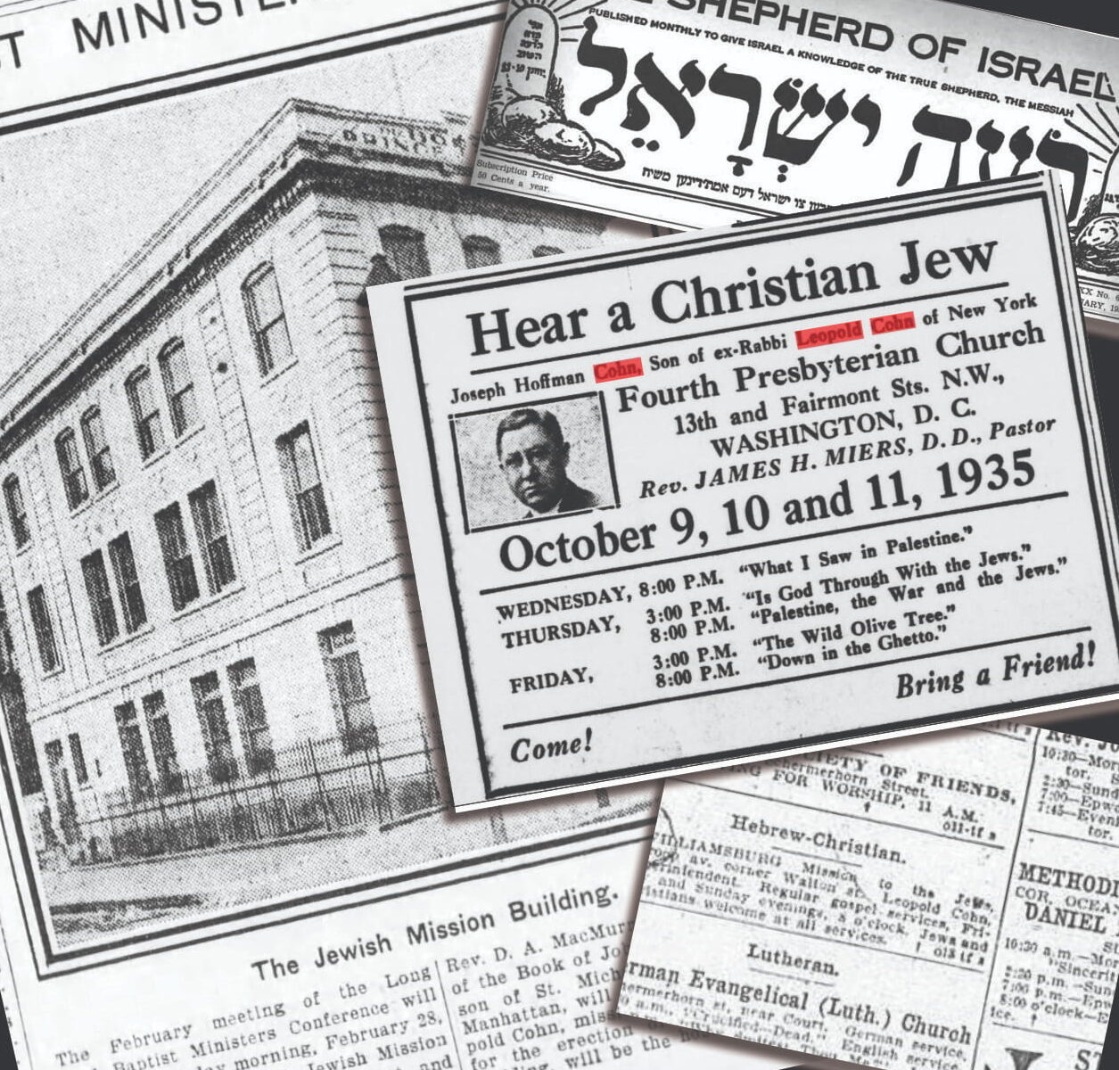 Clippings from Cohn and son’s missionary publications